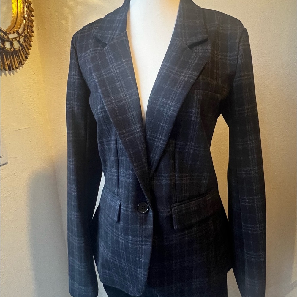 Liverpool Plaid Women's Blazer Jacket & Pant Suit Set